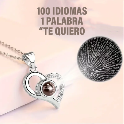 Colgante Corazón “Te Quiero en 100 Idiomas”